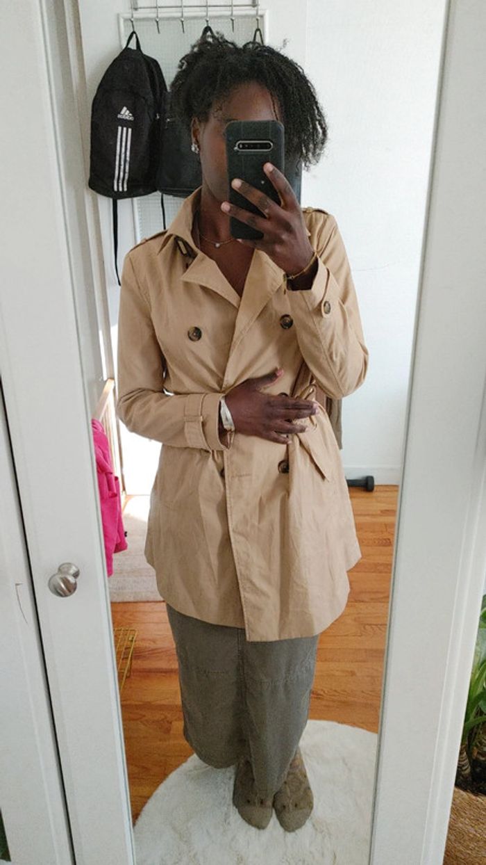 Trench couleur beige ceinture - photo numéro 16