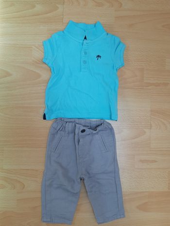 Ensemble polo et pantalon 3 mois TBE