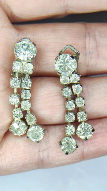 Clips d'oreilles strass