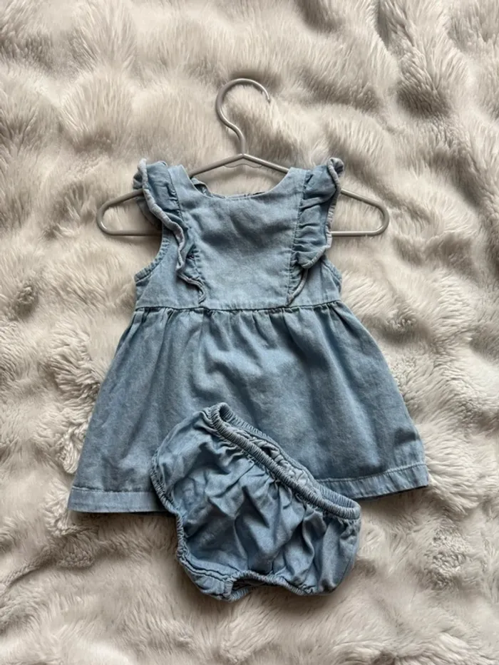 Robe imitation jean avec culotte