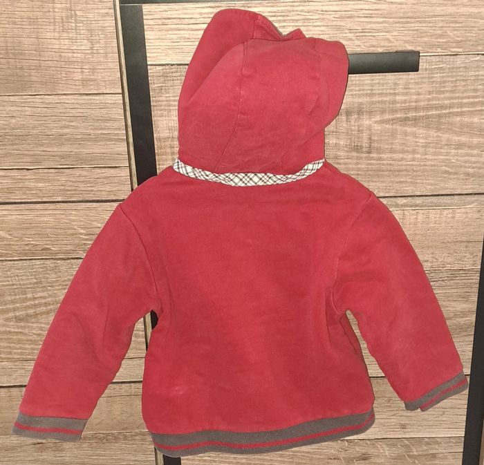 Gilet à fermeture rouge Obaïbi 18 mois - photo numéro 6