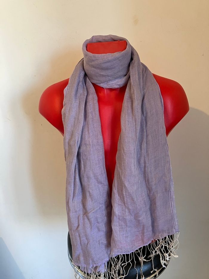écharpe 100% lin - photo numéro 5