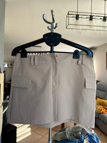 Jupe cargo beige Miss Selfridge