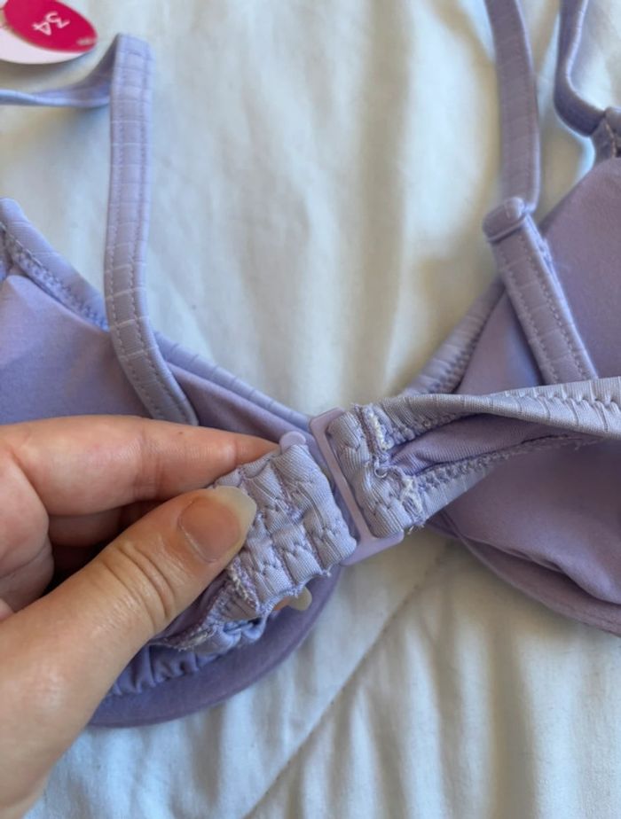 Haut de maillot de bain bikini violet Lila coque armature taille XS/34 Penti neuf - photo numéro 6