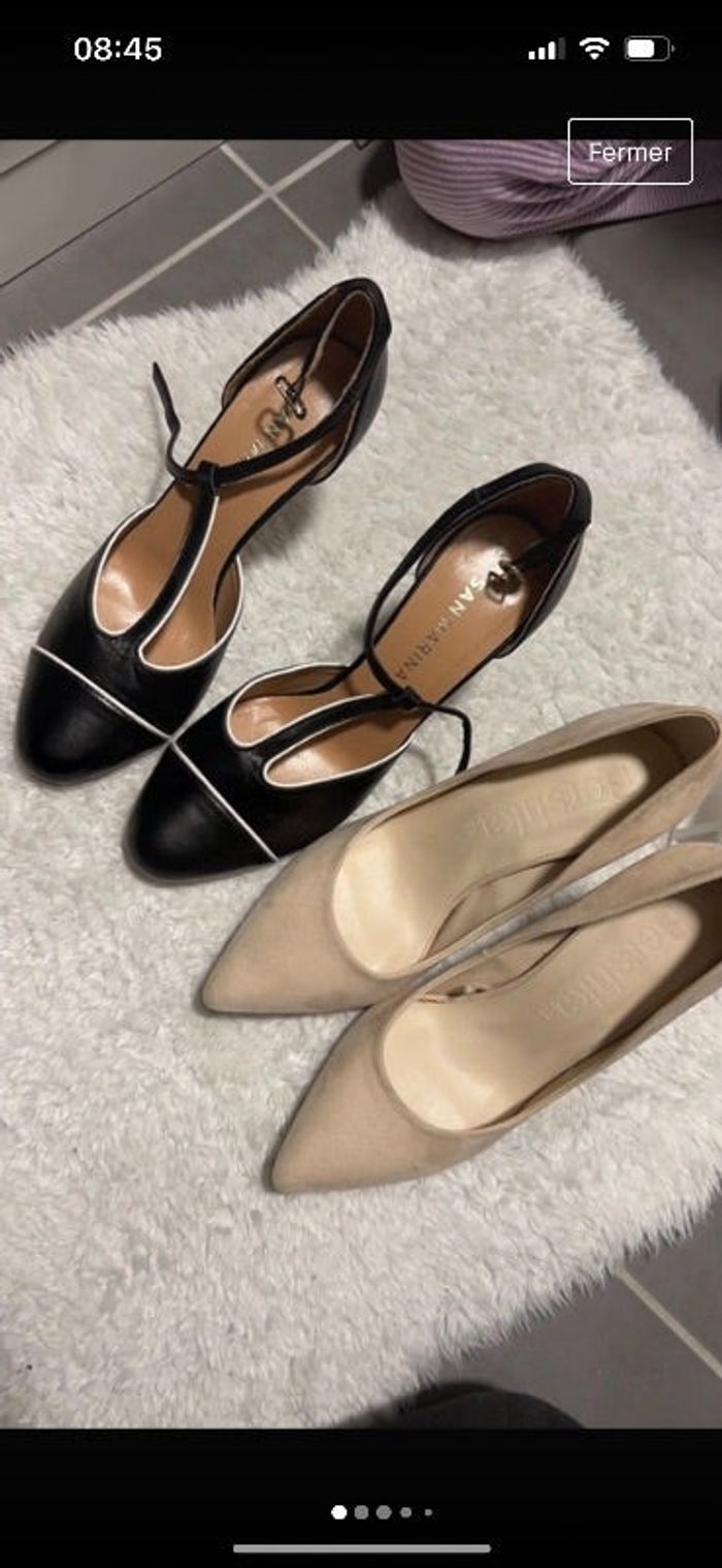 Lot de 2 paires escarpins