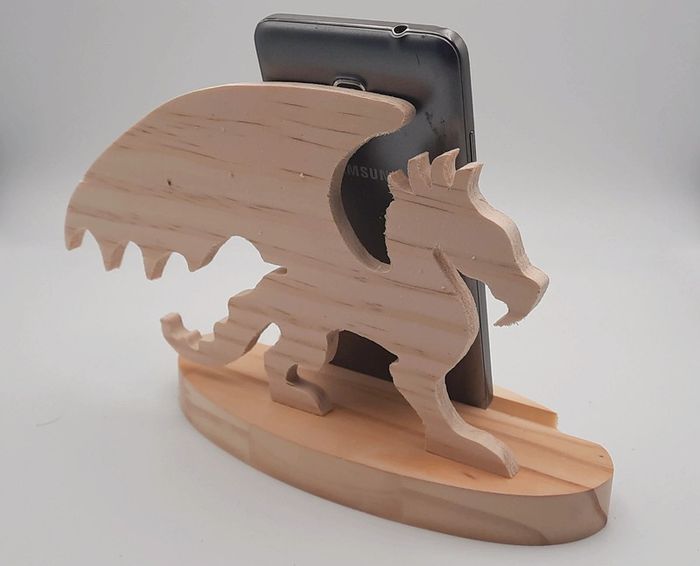 Support en bois pour téléphone - photo numéro 4