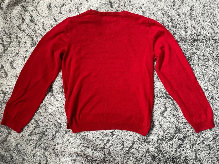 Pull à sequins rouge H&M - taille 5/6 ans - photo numéro 5