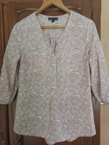 Blouse rose marque Groggy taille S.