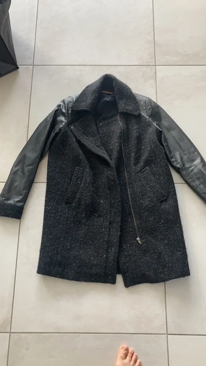 Manteau Comptoir des cotonniers bi matière taille 38