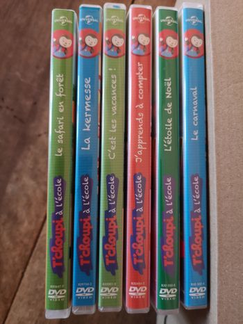 Lot de 6 dvd tchoupi