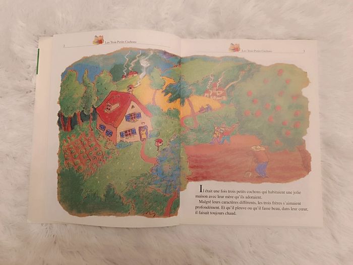 Livre : Les trois petits cochons - Marlène Jobert - Atlas - photo numéro 4