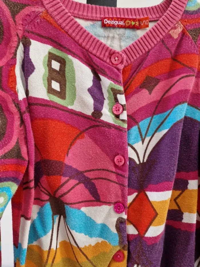 Gilet à boutons coloré - photo numéro 2