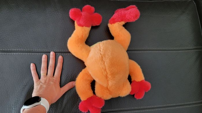 Peluche grenouille orange - photo numéro 6