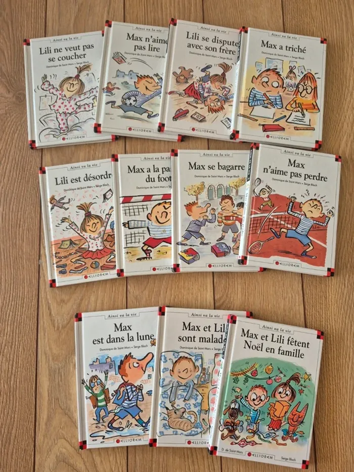 Lot de 11 livres Max et lili