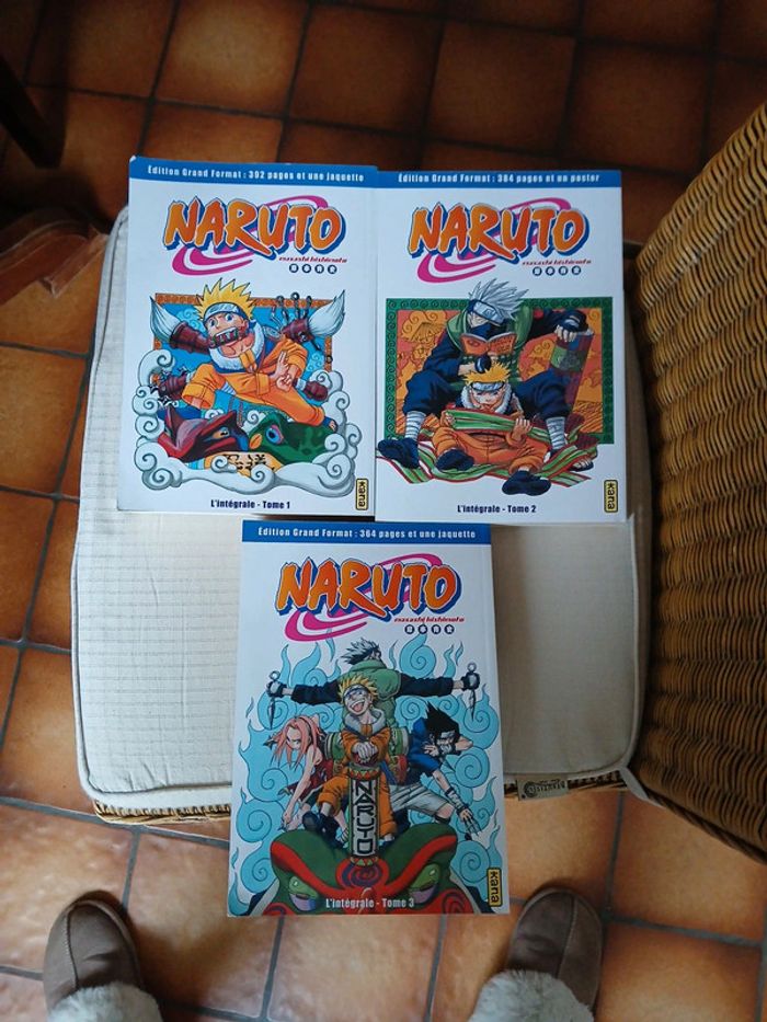 Lot de 3 mangas Naruto