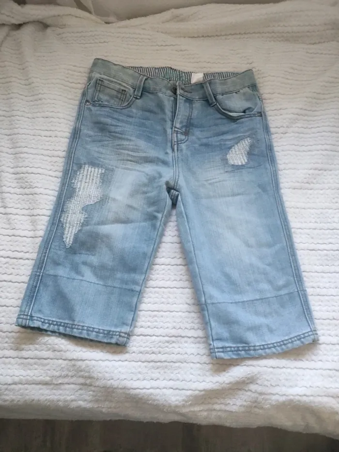 Short en jeans