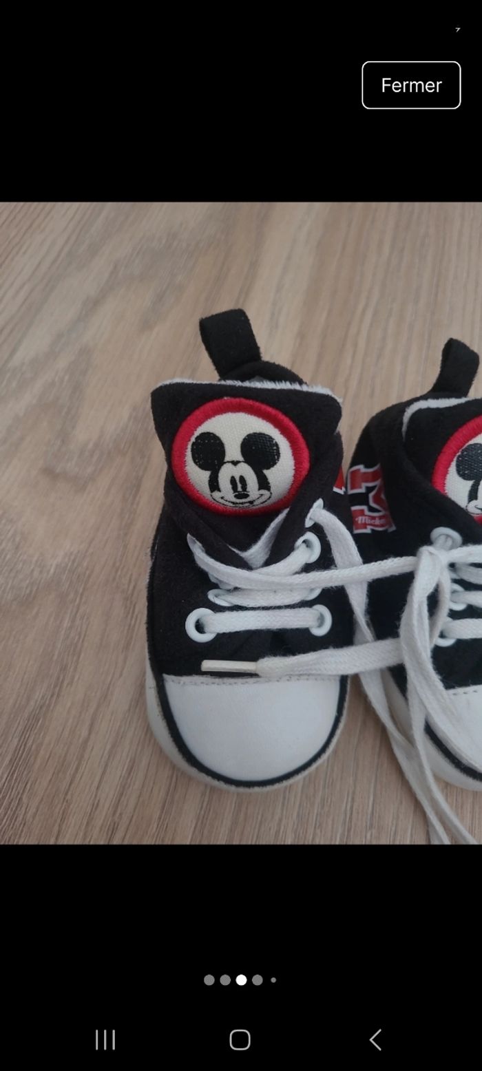 Baskets Mickey 6/9mois - photo numéro 3