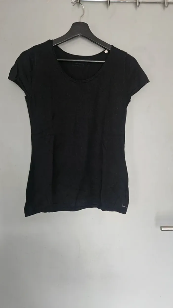 Pull fin Harris Wilson- col rond manches courtes -Coton et laine