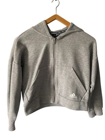 🩶 Veste survêtement grise fille Adidas Taille 11-12 ans