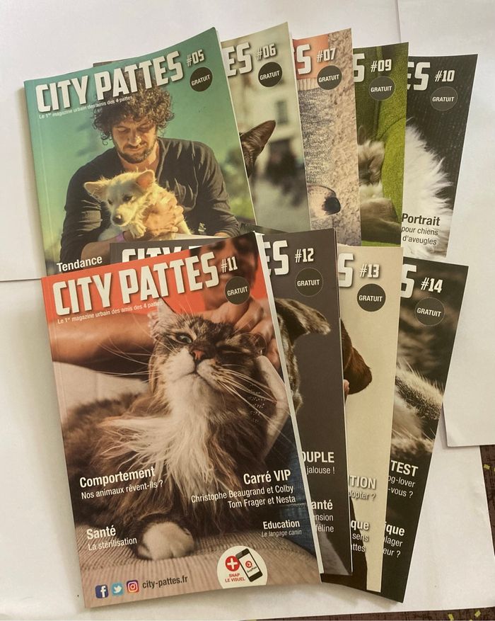 Lot 9 magazines animaliers