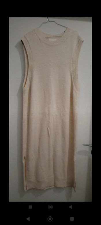 Robe pull femme sans manche