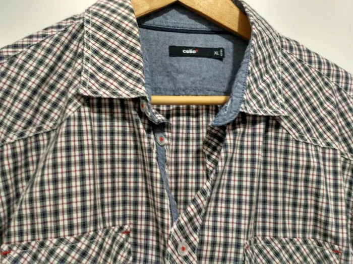 Chemise à carreaux Celio XL/43-44 - photo numéro 2