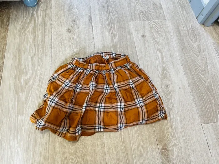 Jupe camel à carreaux 5 ans orchestra - photo numéro 2