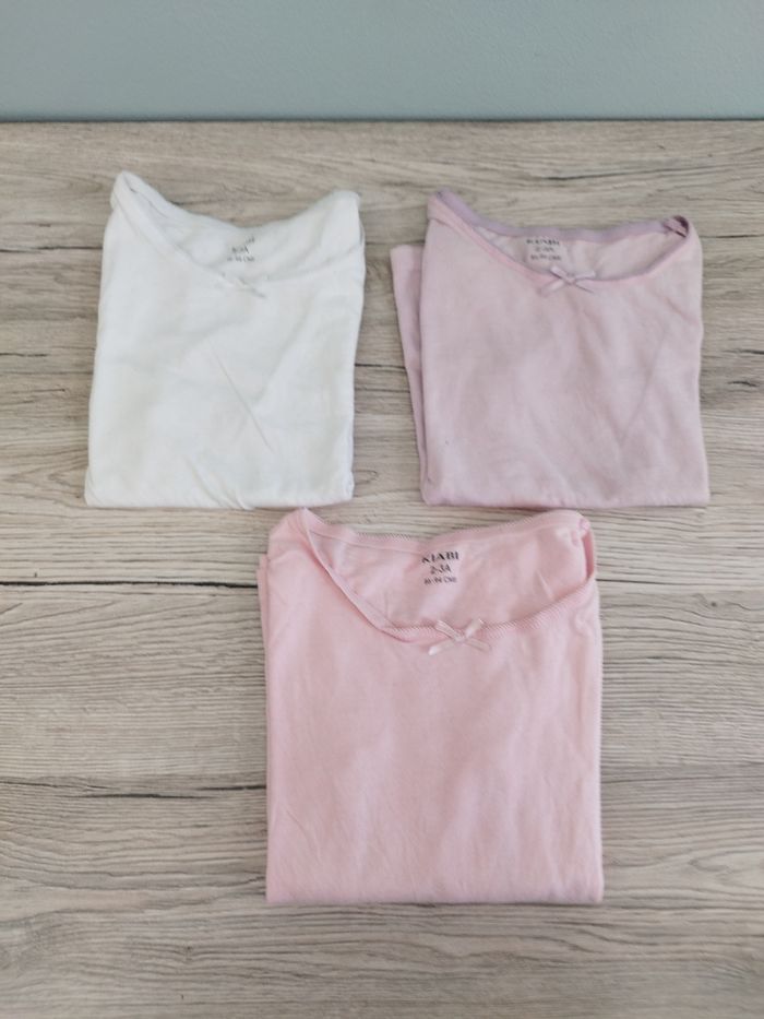 Lot de 3 maillots de corps fille 2-3ans