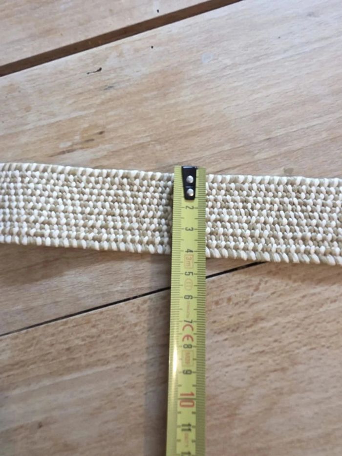 🌾 Ceinture en raphia tressé – boucle en bois naturel – style bohème / ethnique – 100 cm - photo numéro 2