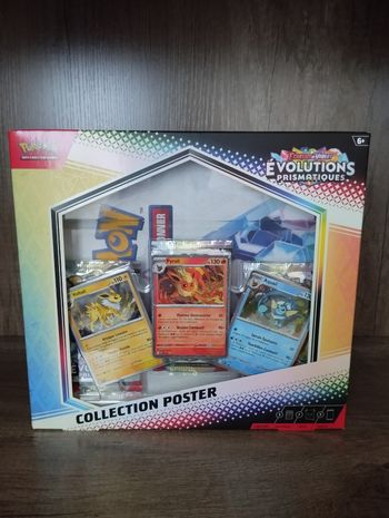Pokémon coffret collection poster écarlate et violet évolutions prismatiques