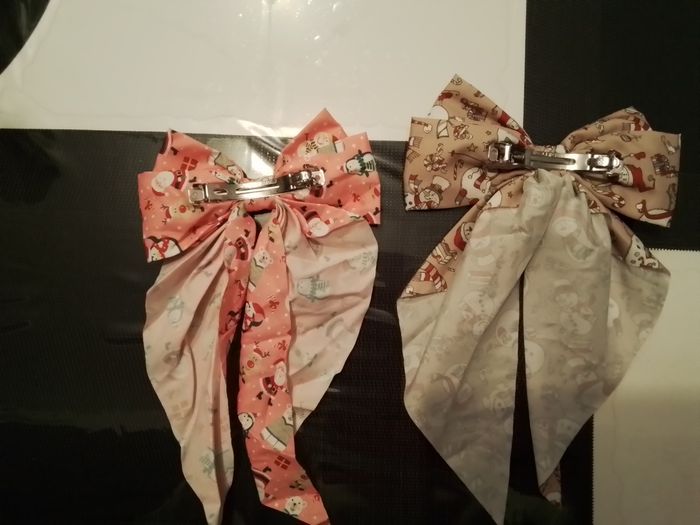 Lot de barrettes ruban Noël - photo numéro 4