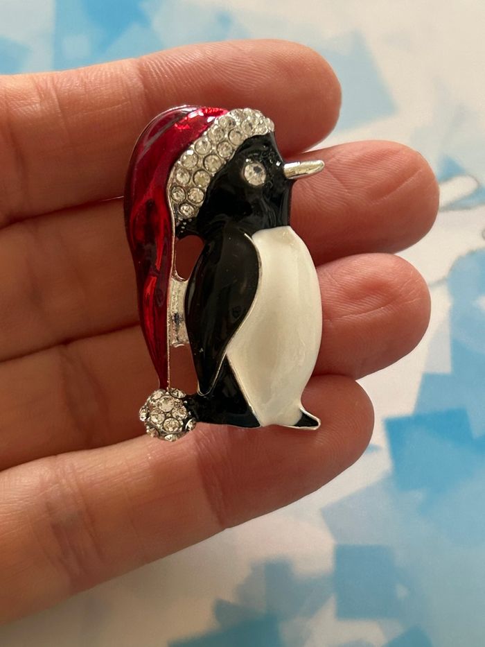 Broche, pingouin de Noël - photo numéro 5