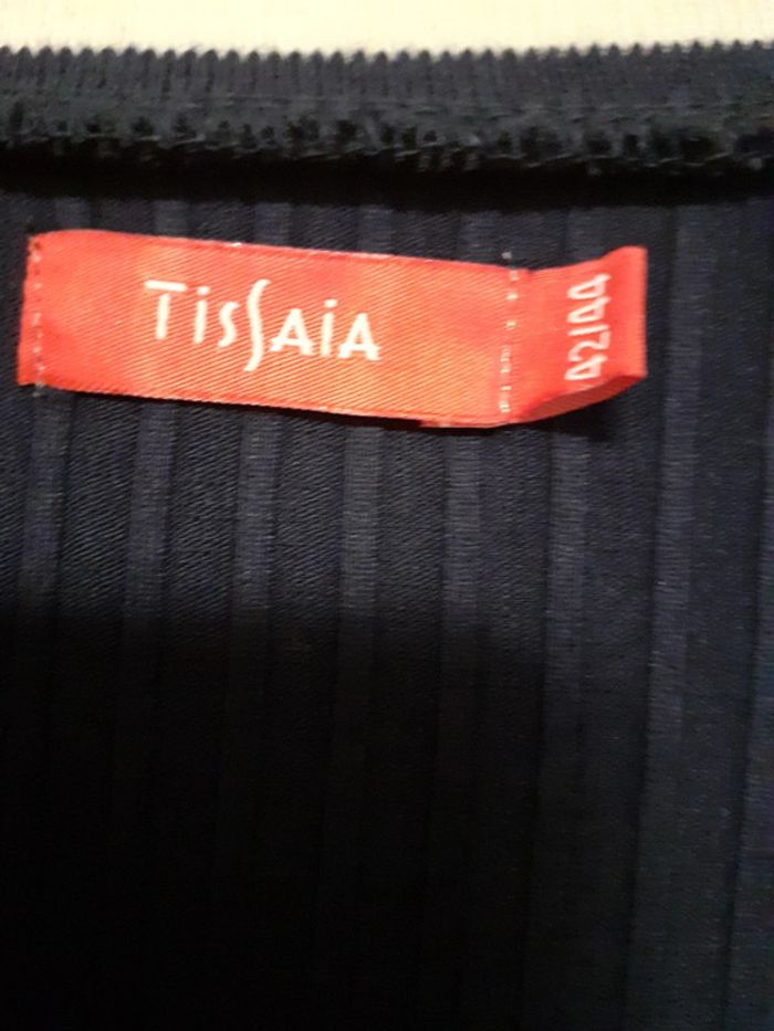 Tee-shirt  bleu Marine/crème 42/44 - photo numéro 9