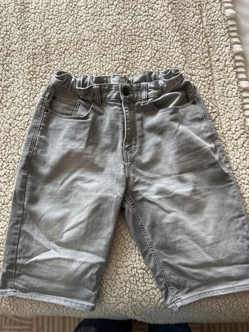 Short en jean gris