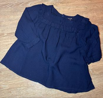 Blouse fluide bleu marine :-