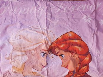 Ensemble housse de couette et taie d'oreiller la reine des neiges