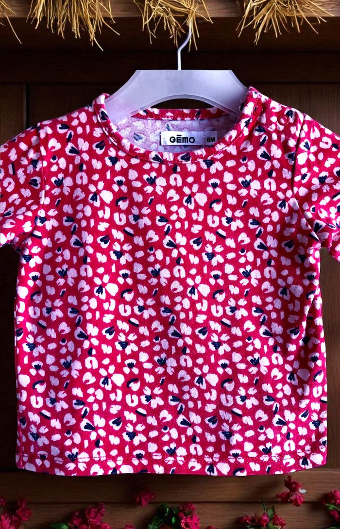 GÉMO - ENSEMBLE 5P BÉBÉ FILLE IMPRIMÉ LIBERTY, COEUR, VOLANTS & PAILLETÉ 6M - photo numéro 7