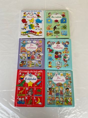 Lot de 6 imagiers “L’Imagerie des tout-petits” – Éditions Fleurus