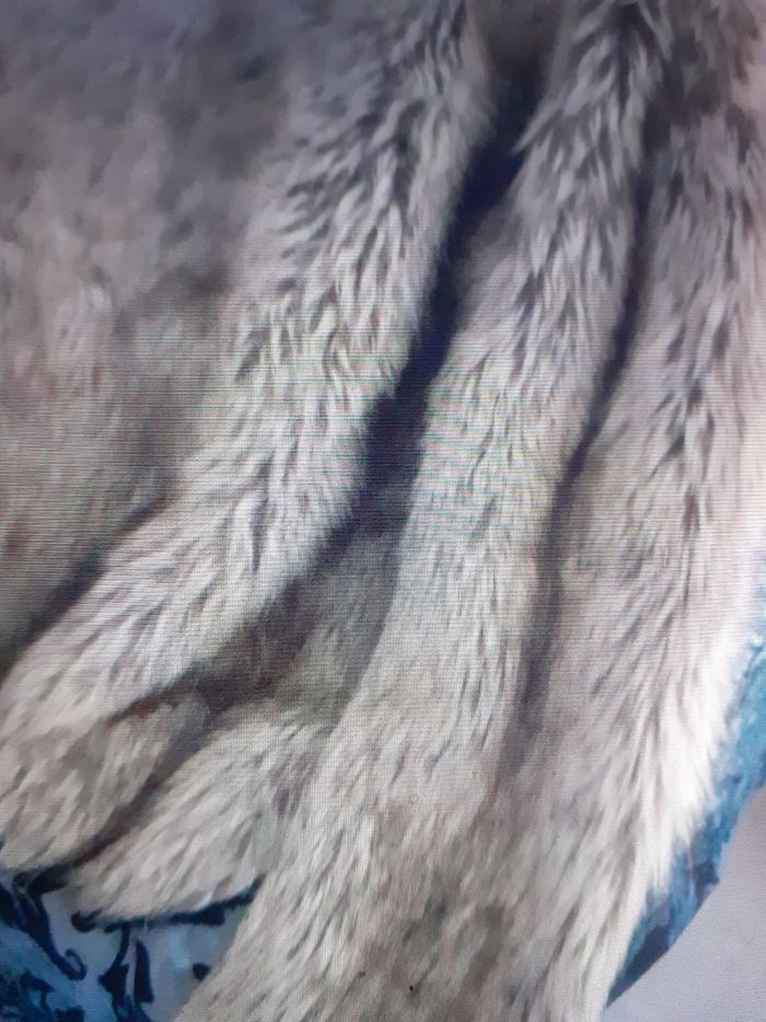 Veste chaude fausse fourure double 36 38 - photo numéro 4