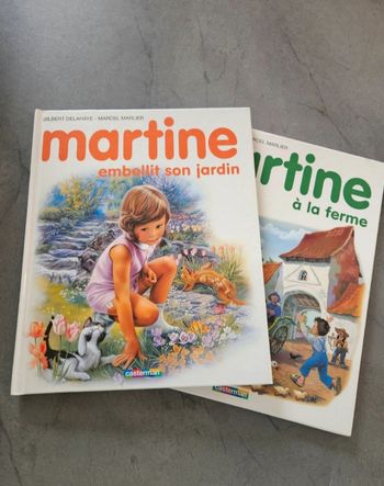 Lot de 2 livres Martine
