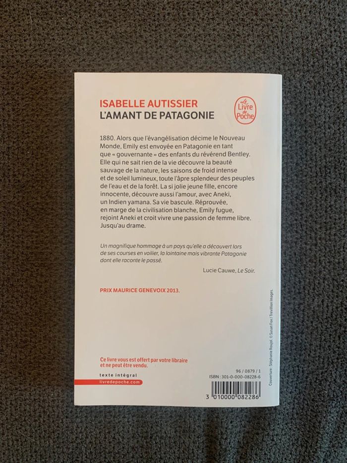 Livre L’amant de Patagonie - photo numéro 2