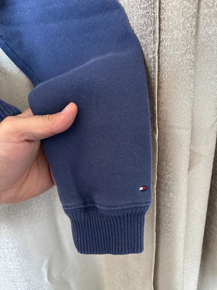 Pull Femme Tommy Hilfiger Bleu Marine – Drapeau ton sur ton – Taille M - photo numéro 7