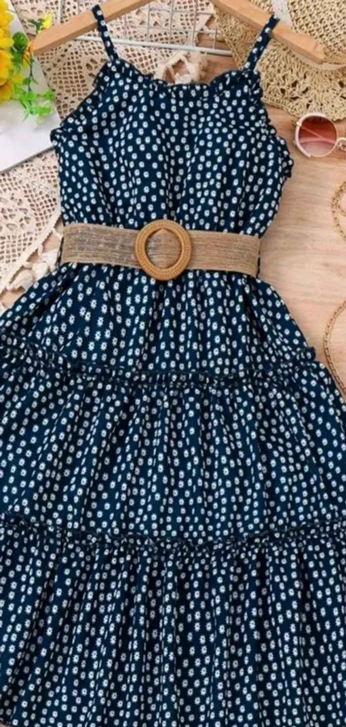 Robe avec ceinture  fille 10 ans - photo numéro 6