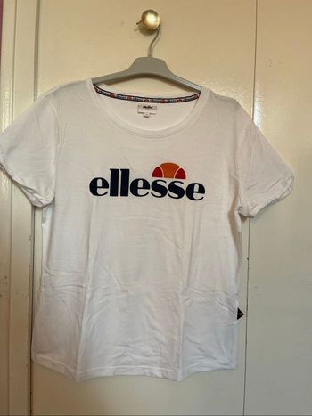 Tee shirt blanc ellesse femme L