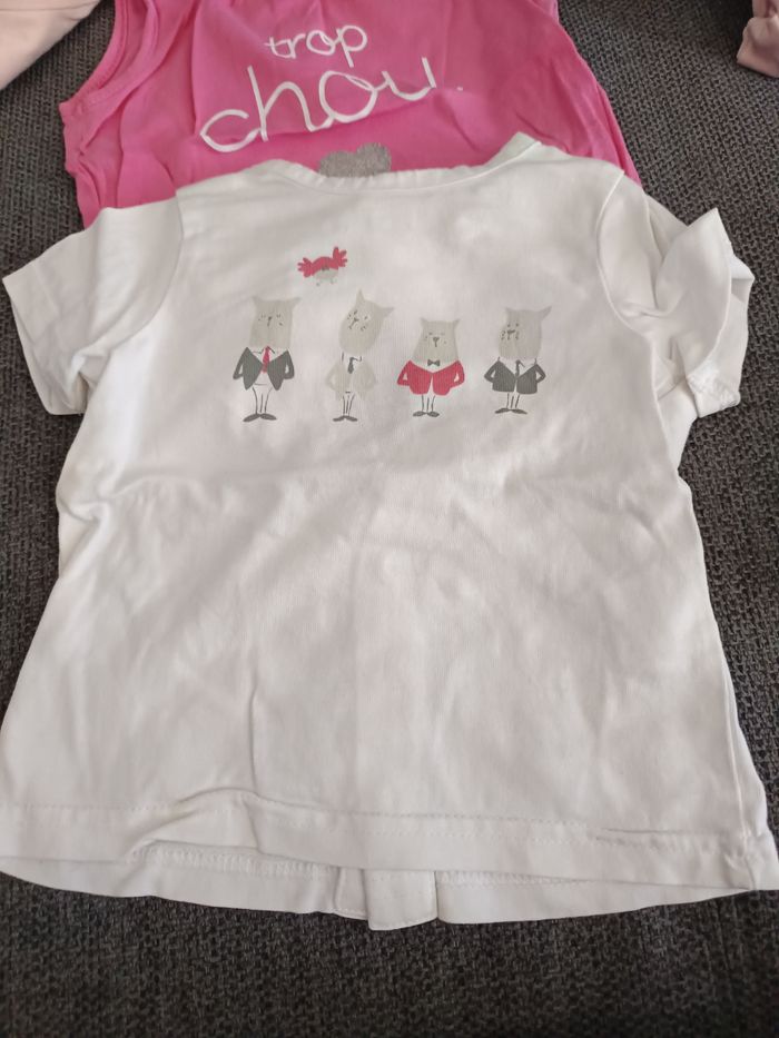 Lot de 6 t-shirts fille 3 mois - photo numéro 6