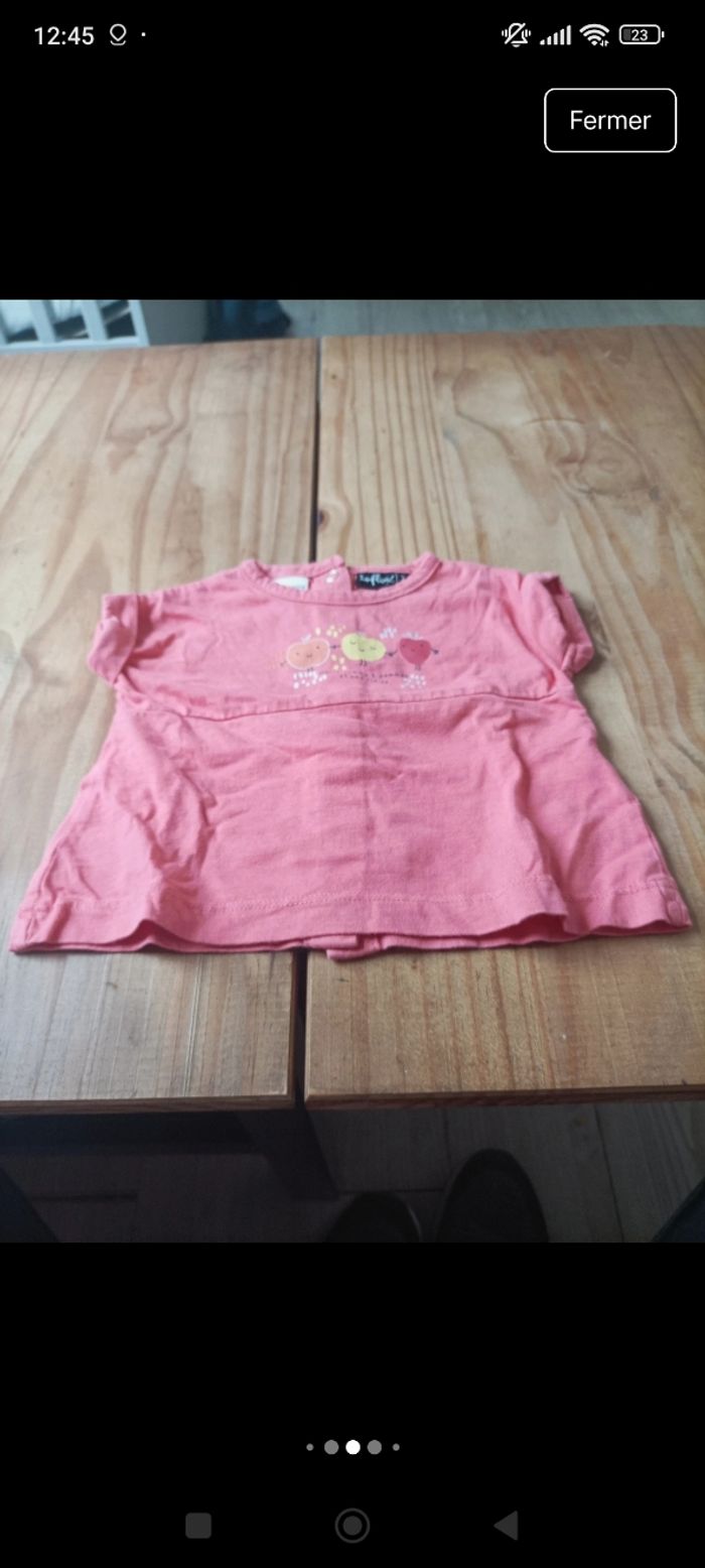 Lot tee shirt bébé fille taille 3 mois - photo numéro 4