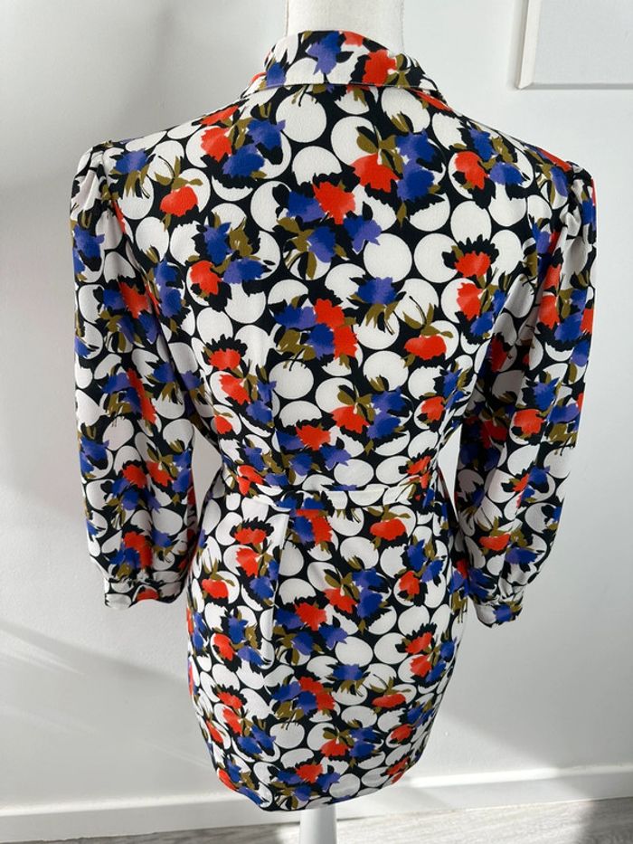 Blazer à fleurs multicolore Vintage T42/44 XL/XXL - photo numéro 6