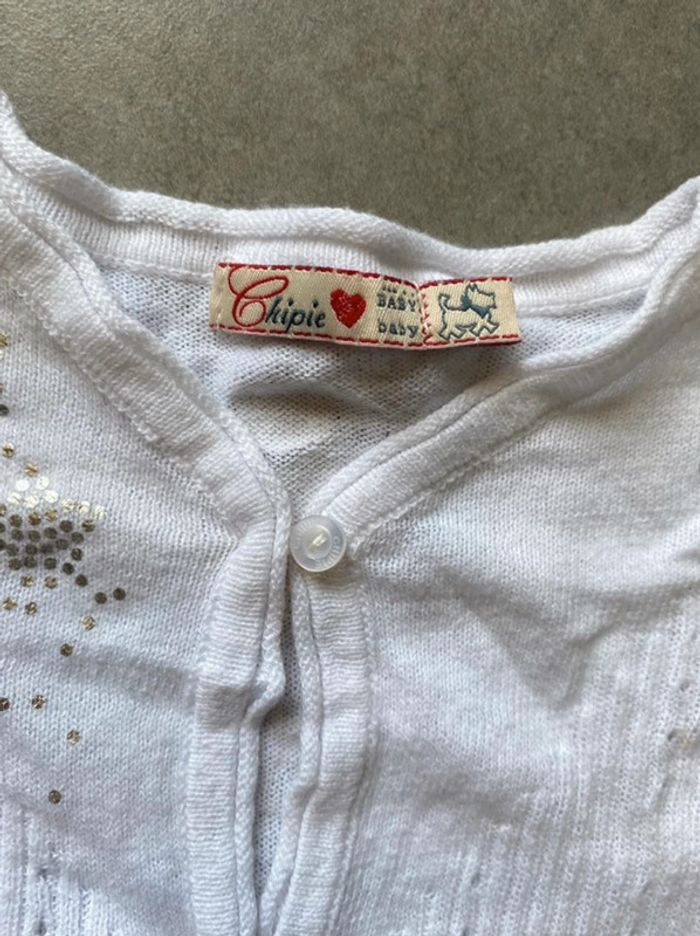 Ensemble tee-shirt + gilet Chipie 6 mois - photo numéro 5