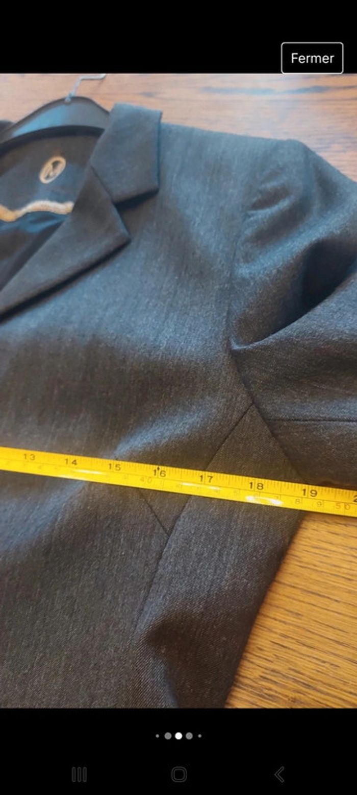 Blazer gris Mayerline fr 38 comme neuf - photo numéro 12