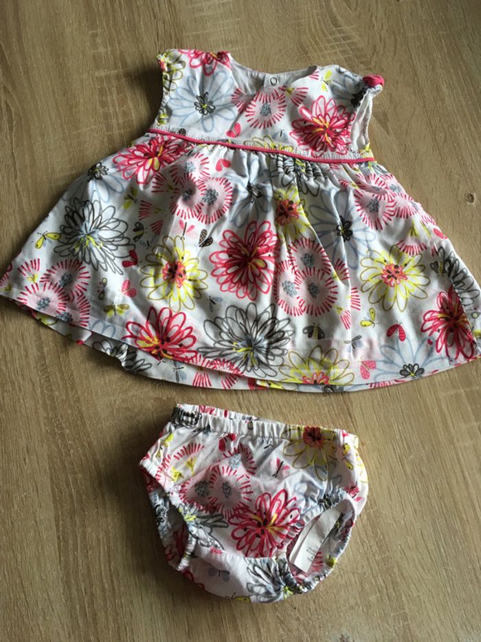 Robe + bloomer taille 3mois